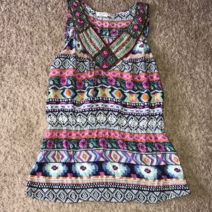 Colorful beaded tank